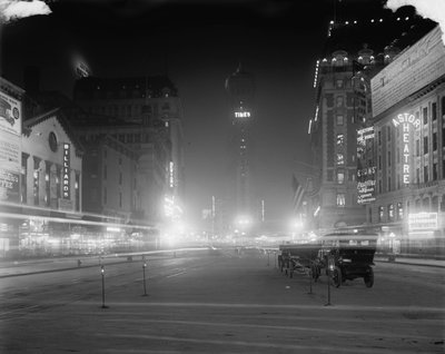 Times Square bei Nacht, New York, N.Y., ca. 1900-15 von Detroit Publishing Co.